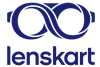 Lenskart Logo Vertical Blue