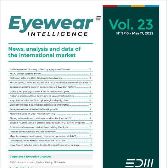 Eyewear Intelligence Vol 23 No 9+10 PDF Newsletter Eyewear