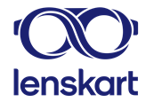 Lenskart Logo Vertical Blue